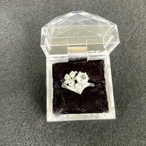 FIRM $ Vintage cubic zirconia ring. This ring is older than my grown children